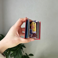 Carnet de poche personnalisé avec logo, carnet micro à couverture rigide vierge, cadeau promotionnel portable pour les voyages et le bureau