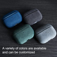 Pour Alcantara pour AirPods 1/2/3/4/Pro 2 étui étui pour écouteurs durable avec matériau élégant