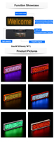 Personnalisé Nouveau 5 Mots Led Lumière Badge Rolling Word Liquor Offspring Conduite Plaque D'immatriculation Monochrome Rouge Affichage Usine En Gros