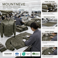 Blouson universitaire personnalisé pour homme en satin olive, avec boutons-pression, col et poignets côtelés, finition brillante, style baseball, bomber, universitaire, décontracté, streetwear
