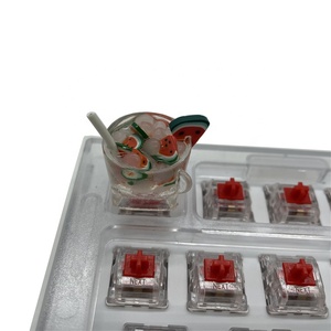 Persönliche Zitronentee-Harz-Tastenkappen, Niedliche <span class=keywords><strong>Esc</strong></span> Custom Artisan Keycaps für Mechanische Tastaturen, Cherry Cross Axis Frucht-Tasten, Cartoon-Design - Product Image 6