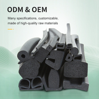 Bandes d'étanchéité auto-adhésives en mousse EPDM de taille personnalisée Bandes d'étanchéité souples extrudées en caoutchouc EPDM NBR