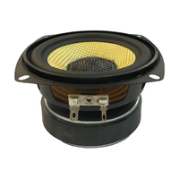 (4-024) OEM Haut-parleur de basses moyennes en fibre de verre jaune de 4 pouces Haut-parleurs de woofer moyennes de 4 pouces