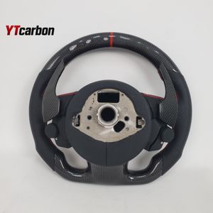 YTcarbon pour <span class=keywords><strong>S1</strong></span> S3 S4 S5 S6 S7 S8 SQ3 SQ5 SQ7 TTS <span class=keywords><strong>accessoires</strong></span> intérieurs de voiture Style de course personnalisé volant en Fiber de carbone véritable - Product Image 6