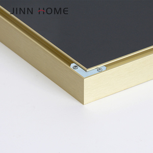 Vàng Nhôm <span class=keywords><strong>11x14</strong></span> khung ảnh <span class=keywords><strong>mat</strong></span> với ngà voi 8x10 hình ảnh tường hiển thị bao gồm móc răng cưa và khung kim loại - Product Image 5