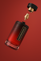 Flacon de parfum vide en verre personnalisé, conception professionnelle OEM, 50ml 100ml 200ml, avec pulvérisateur à pompe, sérigraphie Guangdong, emballage en boîte