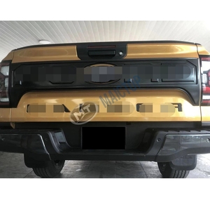 MAICTOP แผ่นครอบฝาท้ายรถยนต์สำหรับ <span class=keywords><strong>Ford</strong></span> <span class=keywords><strong>Ranger</strong></span>,อุปกรณ์ตกแต่งรถรุ่น T9 <span class=keywords><strong>Wildtrak</strong></span> 2022 2023แผ่นป้องกันประตูหลัง - Product Image 4