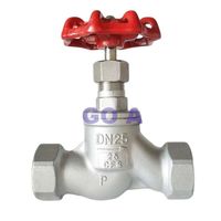 Vanne de retenue haute pression en acier inoxydable 304 de haute qualité, type J11W-16P/25P, type soviétique DN40-DN50 mm, filetage femelle de type S