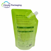 Sacs d'emballage en plastique avec impression personnalisée 1L 3L pour détergent à lessive liquide savon avec bec verseur