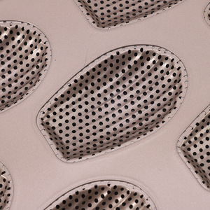 Gold Plated Perforated Shell Shaped Madeleine Mold 12 Cavity Non Stick <b>Baking</b> Pan Carbon Steel <b>Oven</b> Safe - Product Image 1