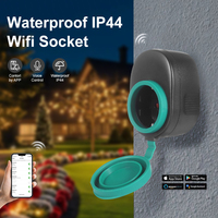 Presa intelligente in germania di colore nero con WiFi IP44 presa intelligente di controllo Mobile impermeabile con temporizzazione