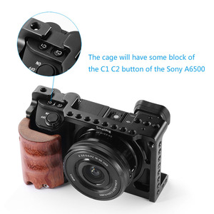 Pour SmallRig en alliage d'aluminium caméra Cage plate-forme pour Sony A6500 A6300 A6000 ILCE 6000 Nex 7 Shoe Mount Thread Trous <span class=keywords><strong>1661</strong></span> - Product Image 6