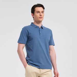High Quality Men's Slim Fit Performance Polo Moisture-Wicking Sports Short Sleeves Golf Shirt - Product Image 5