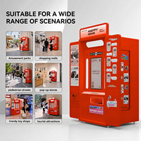 Cabina de Fotos Retro Personalizada, Quiosco Interactivo Portátil con Impresora para Aplicaciones Comerciales y Distribuidores