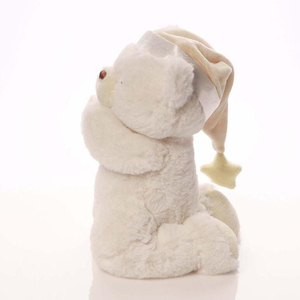 Oso de Peluche Blanco Dormido con Gorro, Personalizable OEM, Juguete de Peluche Suave de Dibujos Animados, Oso Orando - Product Image 2