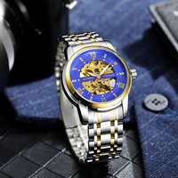 Montre automatique mécanique de luxe pour homme, marque T-winner, en acier, avec cadran 3D évidé, en stock, prix de gros, OEM