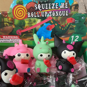 2025 Sifflet de décompression amusant et créatif, souple et populaire, en forme de petite grenouille ou dinosaure, pour garçons et filles, jouets pour enfants - Product Image 6