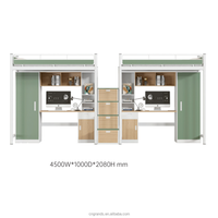 Lit superposé tout en acier, montage facile sans vis, taille personnalisée, simple, double, triple, quadruple, pour usine, école, dortoir, appartement, meubles