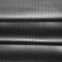 Motif Croc en relief 0.7mm Crocodile Semi PU synthétique Faux cuir d'ameublement pour moto