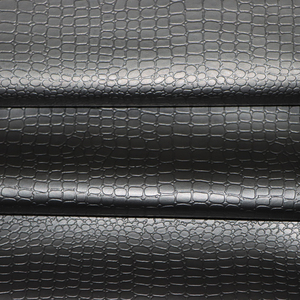 Patrón de cocodrilo en relieve 0,7mm Cocodrilo Semi PU Cuero de tapicería sintético para motocicleta - Product Image 5