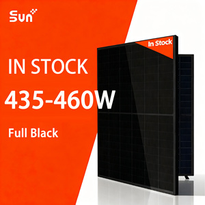 Panneau solaire N-Type Full Black 440W-460W pour cellules bifaciales demi-cellules double vitrage |   23% d'efficacité |   Qualité 12 ans |   Prêt - Product Image 1