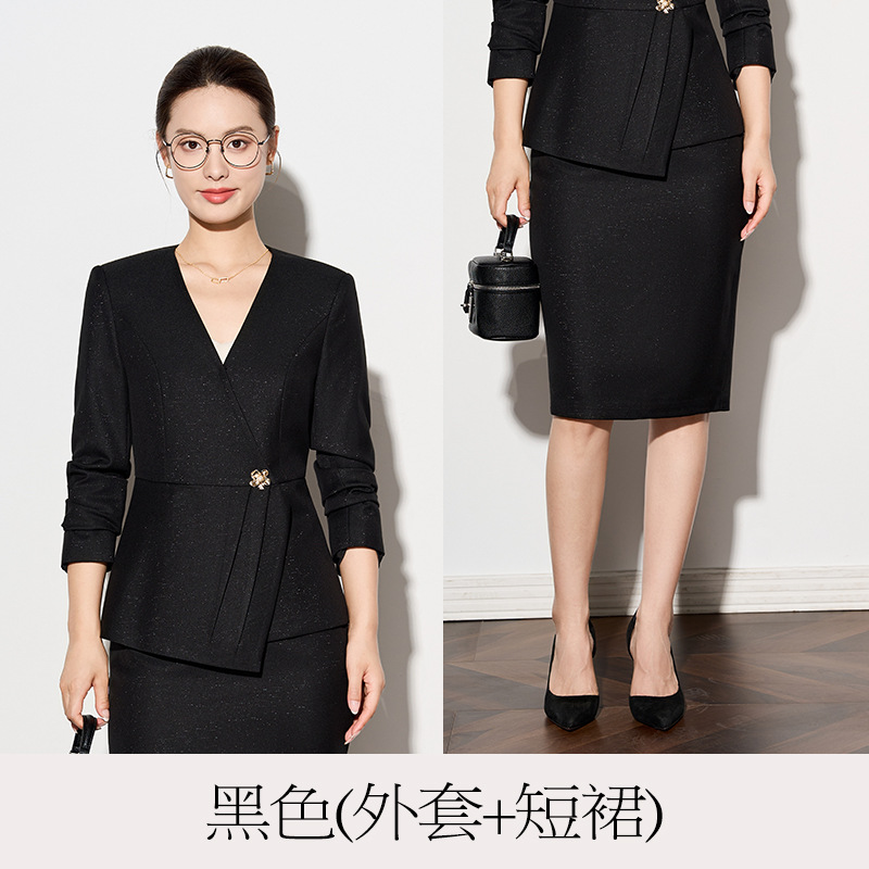 black suit dress
