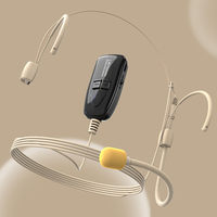 Microphone binaural sans fil 2.4g, Mini-microphone invisible adapté à l'enseignement du chant