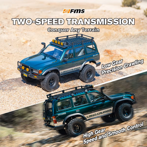 FMS 11042RSGN-BL 2026 Nuevo Vehículo Todoterreno RC de Alta Velocidad, Escala 1/10, 4WD, Sin Escobillas, FCX10 LC80, Camioneta Rock Crawler - Product Image 6