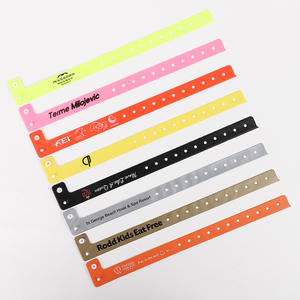 Custom Disposable PVC Plastic ID Identification <strong>Wristband</strong> Waterproof Promotional <strong>Vinyl</strong> Bracelet - Product Image 1