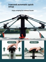 Tente de camping extérieure pliable automatique hexagonale en Oxford imperméable