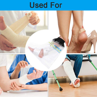 Housses de protection pour plâtre de douche pour adultes, housse de protection imperméable pour plâtre de jambe cassée, cheville, pied, sac de plâtre réutilisable pour la douche