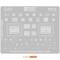 Amaoe Pochoir de Rebillage BGA pour iPhone 16 15 14 13 12 11 Pro Max XS Max 8P 8 7 6 A8-A18 Pro CPU Kit de Soudure à l'Étain