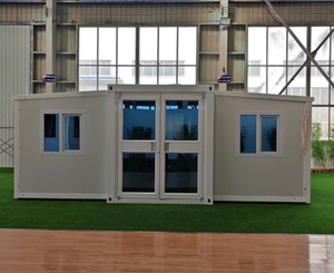Maison mobile pliable et extensible moderne de Chine, 2 à 3 chambres, conteneur de 20 pieds ou 40 pieds, panneau sandwich en acier modulaire portable, 5 ans et plus - Product Image 1