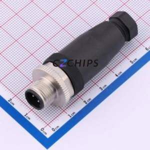 I.AX.TSN.M12.P04.PP7 Circular (Cable) Connector Connector ( Jack Specification: M12 )( Total PIN Count: 4P )( Gender: Male ) - Product Image 1