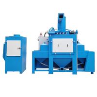 Machine de sablage automatique à bande transporteuse avec moteur pour le traitement des surfaces plates en tôle, faible bruit, marque ETRUST