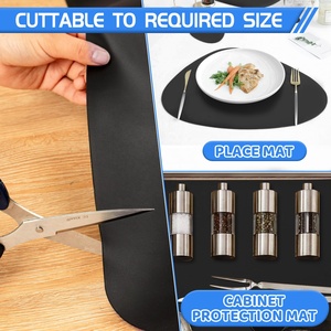 Reusable Black Silicone <b>Pet</b> Feeding <b>Mat</b> Waterproof Non Slip Dog Cat <b>Food</b> <b>Mat</b> 915x600mm Easy Clean Anti Dirt <b>Pet</b> Supplies - Product Image 5