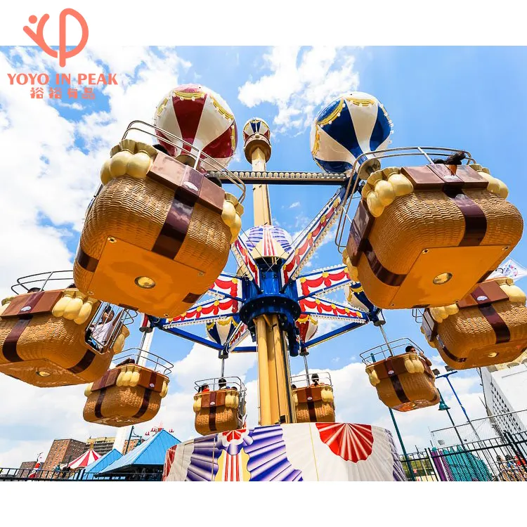 Large Customizable Fiberglass Samba Balloon Tower Rides Thrilling Rotating Attraction for Kids Adults for Fairground Safety