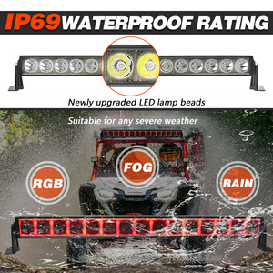 Мощная водонепроницаемая светодиодная RGB-лампа 24В, 6000 люмен, для дневных ходовых огней, рабочего освещения, прожектора, для внедорожников 4x4, UTV, ATV, грузовиков, внедорожников, крепление на крышу - Product Image 4