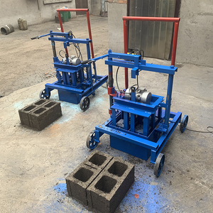 Machine semi-automatique de fabrication de blocs de béton creux et de briques autobloquantes, extrudeuse sous vide avec moteur à pression hydraulique, facile à utiliser - Product Image 3