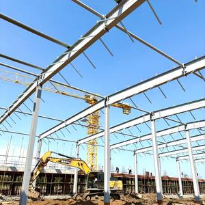 Edificio industrial moderno: Soluciones de taller de almacén de hangar de planta de estructura de acero grande, fabricante profesional. - Product Image 4