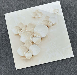 Azulejo de piso de cerámica beige esmaltado 60x60 Gres <span class=keywords><strong>Horno</strong></span> Español 600 600mm Alfombra de cerámica Azulejos Patrón para escalones Borde - Product Image 1