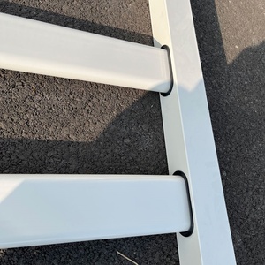 Ingrosso bianco e nero ferro metallo acciaio Ranch recinzione ovale ferroviario e quadrato Post per il cavallo scherma traliccio & cancelli - Product Image 2