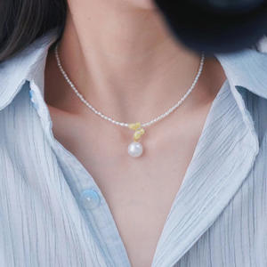 S925 Silver DIY Butterfly Style Pendant with 9-13mm Round Beads 31043 Empty <b>Jade</b> Necklace Accessory Pearl Pendants & Charms - Product Image 2