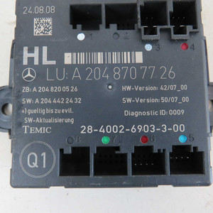 Modulo di controllo porta posteriore Sin A2048707726 Mercedes Classe C W204 07-13 69069 - Product Image 3