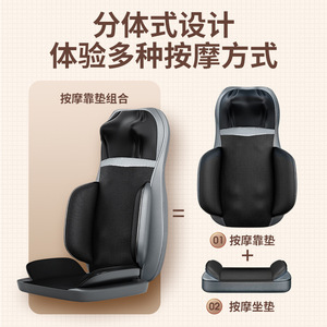 Cojín de Masaje Eléctrico para Cuello, Espalda, Hombros, Cintura y Cadera, Masajeador de Cuero PU Recargable, Torre Multinivel para Alivio Corporal Completo - Product Image 2