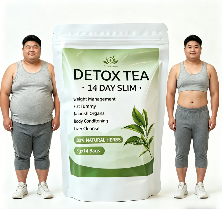 14-day Belly Fat Reduction Herbal Tea, Pure Herbal Intestine-Cleansing Detox Tea, Fat-Burning Slimming, Lipid-Lowering