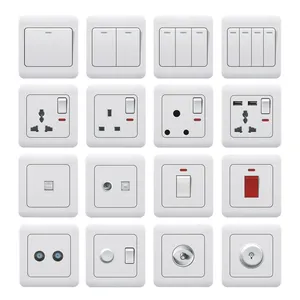 Wholesale high quality wall mounted power outlet socket wall light switch socket