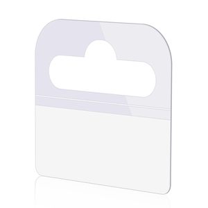 Self <b>Adhesive</b> J <b>Hook</b> Hanging Tabs Heavy Duty Sticky Plastic Hang Tags for Retail Displays Clear <b>Hook</b> Hang Tabs - Product Image 3