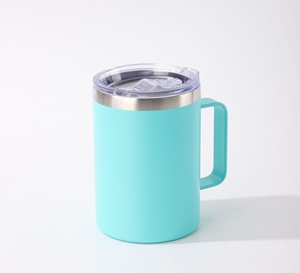 Tazas de Acero Inoxidable de Doble Pared, Libres de BPA, Tazas de Metal para Café y Té, Taza Aislada con Asa, Juego de Tazas Resistentes para Camping, Tazas a Prueba de Roturas - Product Image 5