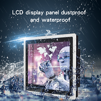 Moniteur à écran tactile intégré de 12 pouces tout en un processeur J1800/2G/32G ordinateur PC à panneau industriel capacitif